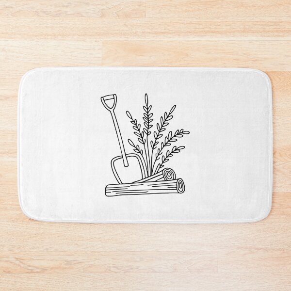 Item preview, Ragweed bushes growing behind a shovel and old lumber piled designed and sold by rasagamastore.