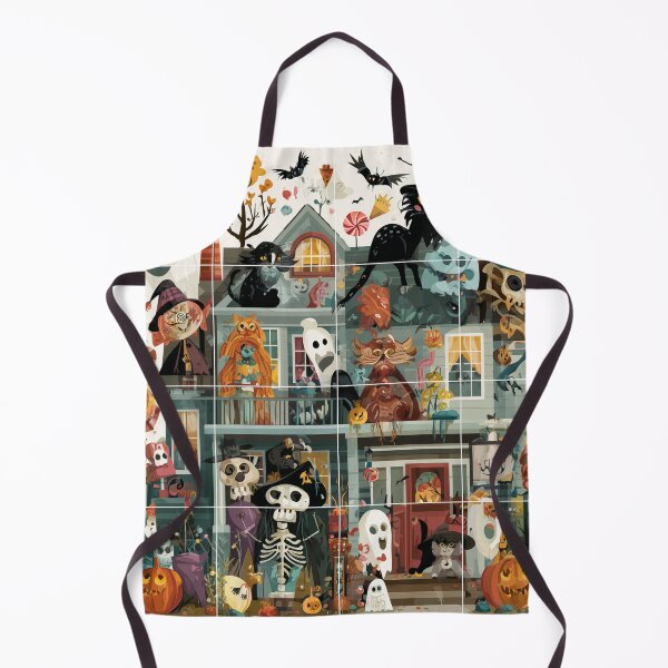 Item preview, Halloween Window Panel Mural – Cute Creepy designed and sold by SantiLab.