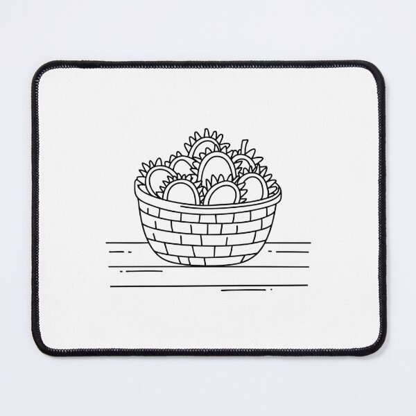 Item preview, Rambutan piled in a wicker basket on a wooden table designed and sold by rasagamastore.
