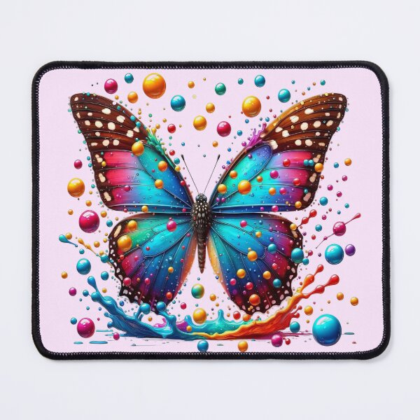 Item preview, Stunning fantasy butterfly with magical paint splashes designed and sold by LoneAngel.