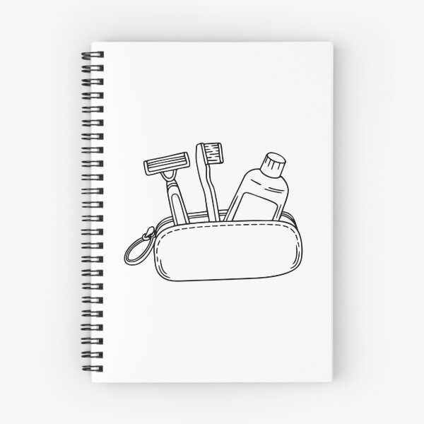 Item preview, Razor tucked inside a travel pouch beside a toothbrush and toothpaste designed and sold by rasagamastore.