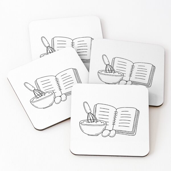 Item preview, Open notebook with handwritten recipe beside a bowl of flour and eggs designed and sold by rasagamastore.