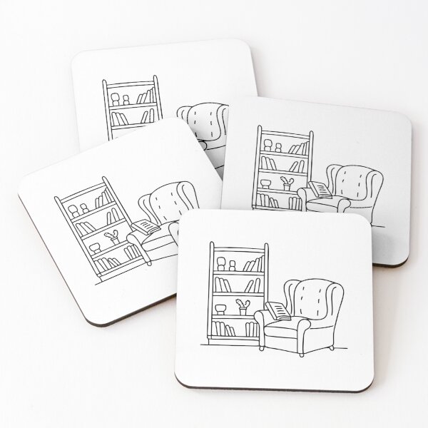 Item preview, Recliner in front of a bookshelf with a book resting on the arm designed and sold by rasagamastore.