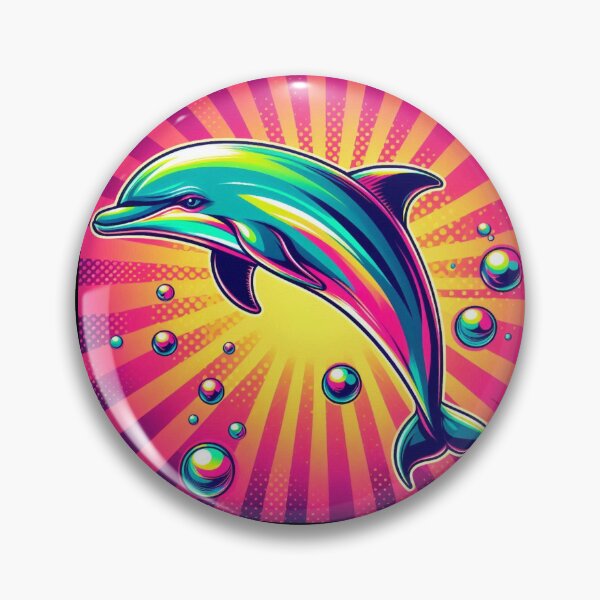 Item preview, Colorful cute dolphin  designed and sold by Dogandesighn.
