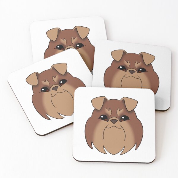 Item preview, Brown Brussels Griffon Light Brown Snout Brows Ears designed and sold by OliRoseArt.
