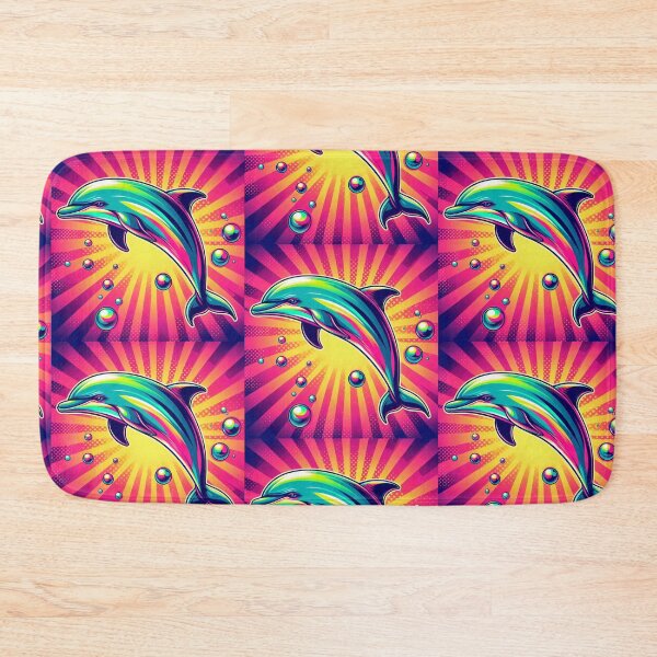Item preview, Colorful cute dolphin  designed and sold by Dogandesighn.