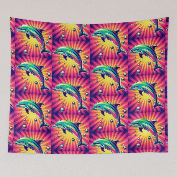 Item preview, Colorful cute dolphin  designed and sold by Dogandesighn.