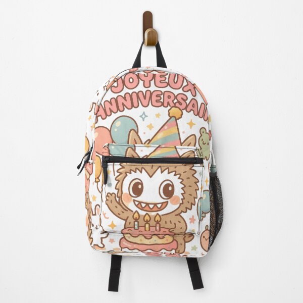 Item preview, Labubu Kawaii Anniversaire – Fête Mignonne et Colorée designed and sold by MeowLoka ⭐⭐⭐⭐.