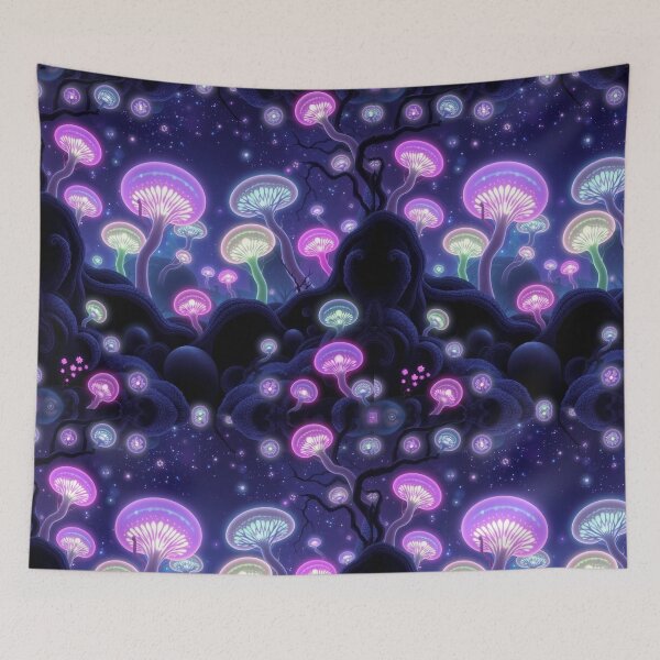 Item preview, Alien World Bioluminescent - Sci-fi Otherwordly  designed and sold by Creativity Meets Healing.