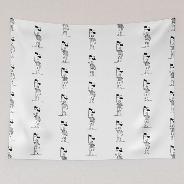 Item preview, Referee raising a checkered flag straight up to signal offside designed and sold by rasagamastore.