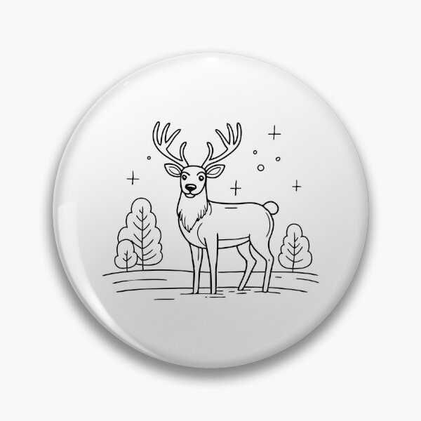 Item preview, Reindeer standing in a snowy clearing with antlers high and breath visible in the cold air designed and sold by rasagamastore.