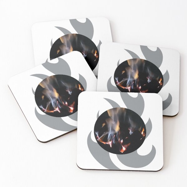 Item preview, "Burning Flames – Glowing Fire and Smoke Abstract Art" designed and sold by FASA's ART.