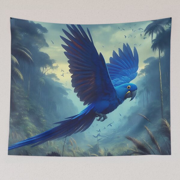 Item preview, Hyacinth Macaw Art #23 | Blue Macaw Lovers designed and sold by ksgraphics222.