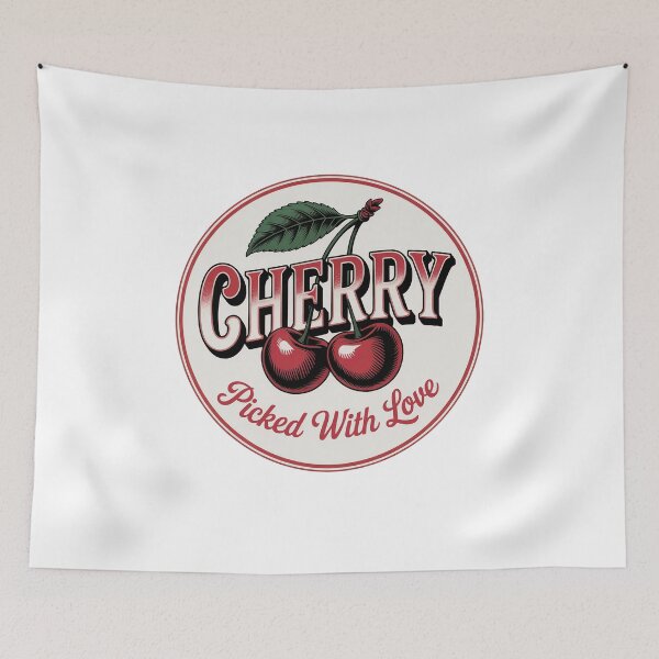 Item preview, Vintage Fruit Cherry Label Retro  designed and sold by PietrzakDesign.