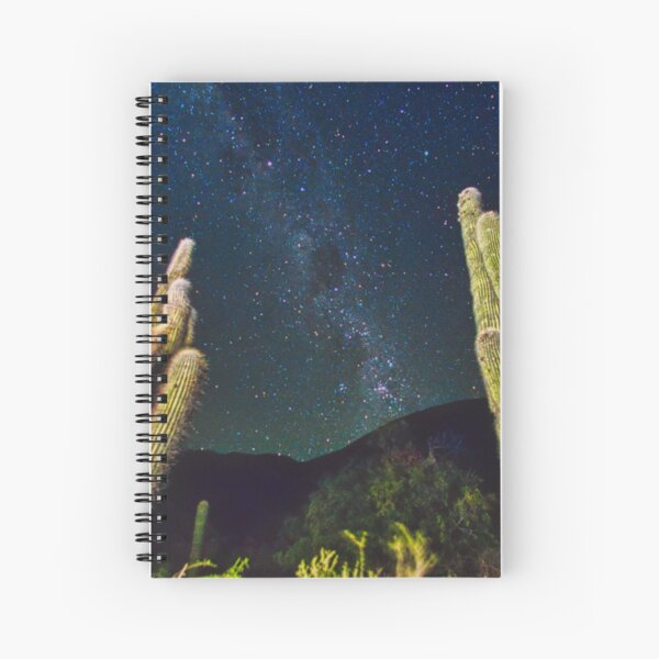 Les cactus et la voie lactée. Cahier à spirale