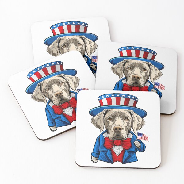 Item preview, Silver Labrador Retriever 4th of July designed and sold by whyitsme.