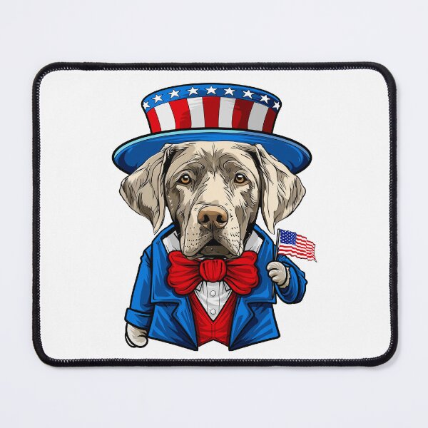 Item preview, Silver Labrador Retriever 4th of July designed and sold by whyitsme.