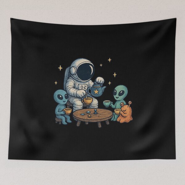 Item preview, Tea Party Across the Universe designed and sold by HEERMANArt.
