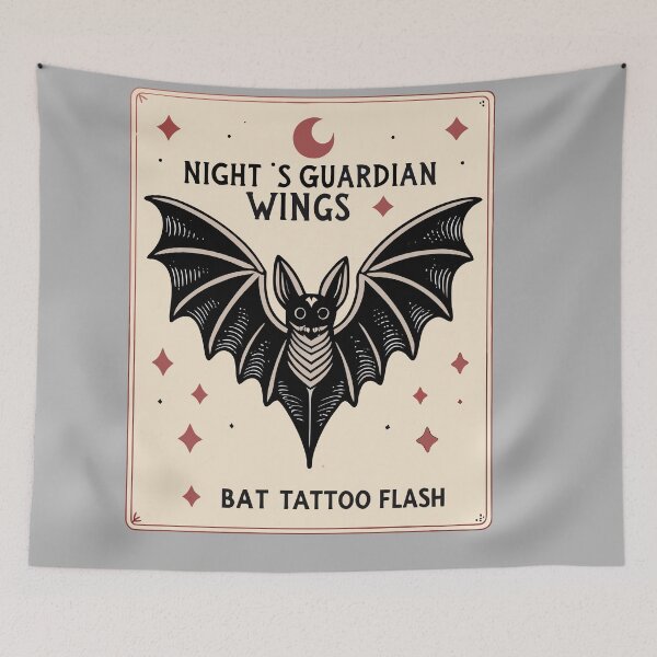 Item preview, Bat Tattoo designed and sold by bihtti.