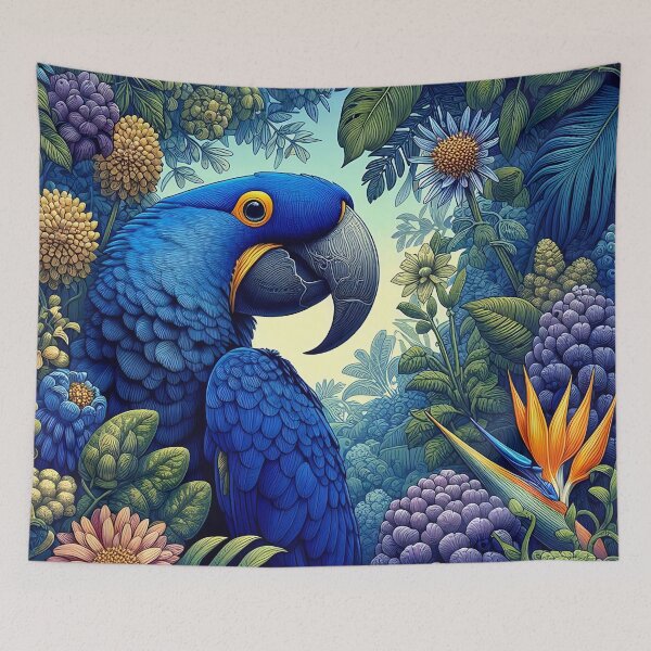 Item preview, Hyacinth Macaw Art #24 | Blue Macaw Lovers designed and sold by ksgraphics222.