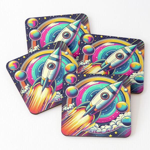 Item preview, colorful rocket desighn designed and sold by Dogandesighn.