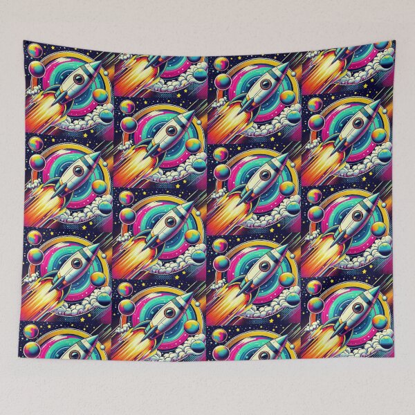 Item preview, colorful rocket desighn designed and sold by Dogandesighn.