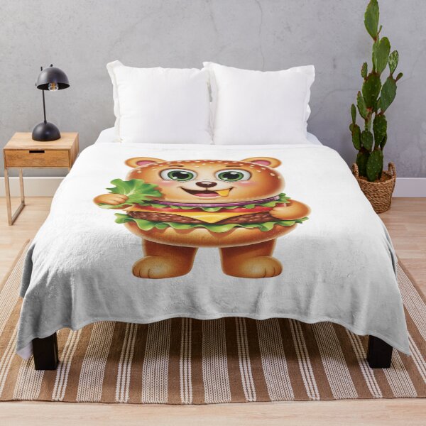 Item preview, Bear Burger Cute Cartoon Funny designed and sold by PietrzakDesign.