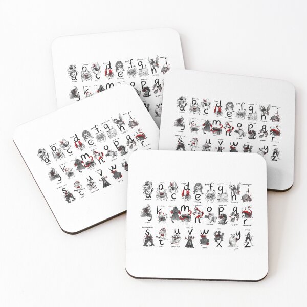 Item preview, Dungeons and dragons alphabet poster designed and sold by TheDoodlemancer.