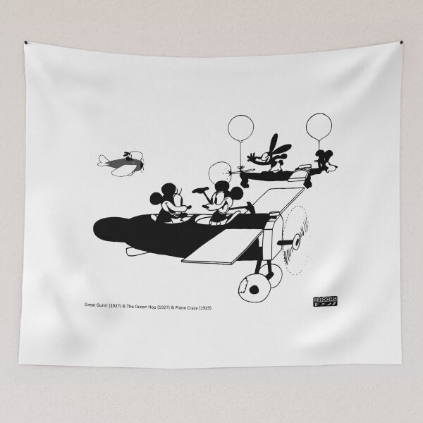 Item preview, Oswald and Mickey - Crazy Planes Mickey Side (Great Guns!, 1927; The Ocean Hop, 1927; Place Crazy, 1929) designed and sold by eetoons1927.