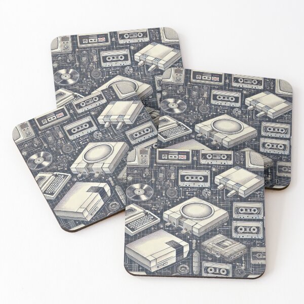 Item preview, Vintage Retro Tech Blue Prints designed and sold by Creativity Meets Healing.