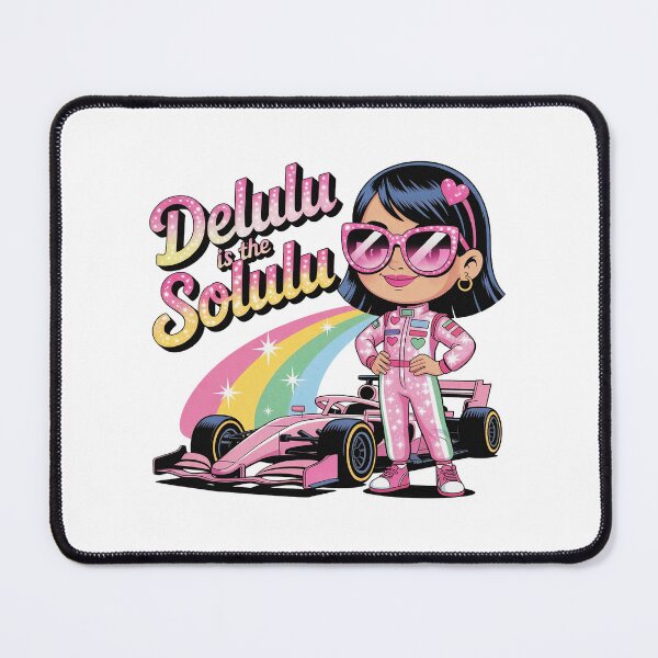 Item preview, Delulu Is The Solulu Racing Girl Motorsport designed and sold by PietrzakDesign.