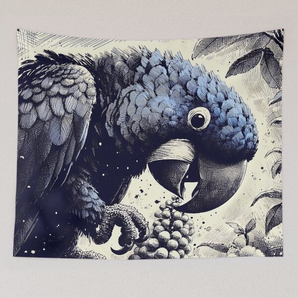 Item preview, Hyacinth Macaw Art #25 | Blue Macaw Lovers designed and sold by ksgraphics222.