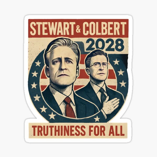 Item preview, Stewart & Colbert 2028 Truthiness for All designed and sold by Promethean Fire Print Shop.