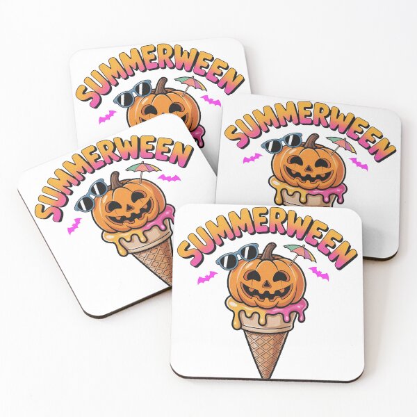 Item preview, Summerween Spooky Summer Halloween Pumpkin Ice Cream designed and sold by PietrzakDesign.