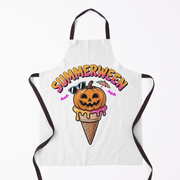 Item preview, Summerween Spooky Summer Halloween Pumpkin Ice Cream designed and sold by PietrzakDesign.