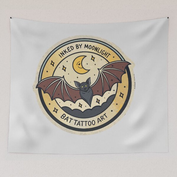 Item preview, Bat Tattoo designed and sold by bihtti.