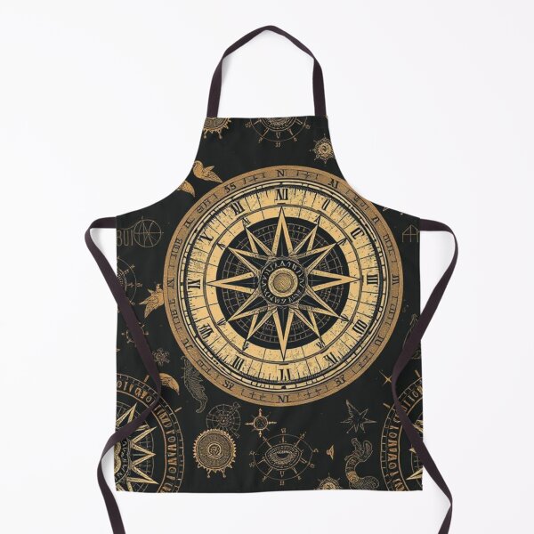 Item preview, Dark Academia Vintage Celestial Maps And Antique Compass Print designed and sold by Creativity Meets Healing.