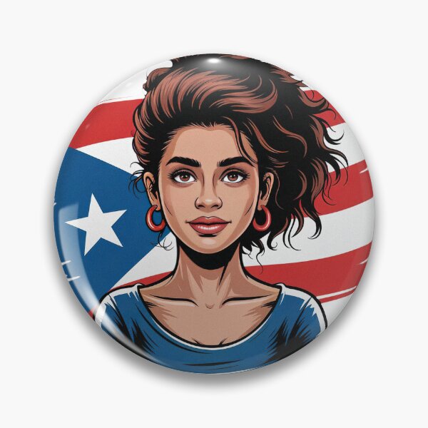 Item preview, Puerto Rico Girl Messy Hair Puerto Rico Pride designed and sold by PietrzakDesign.