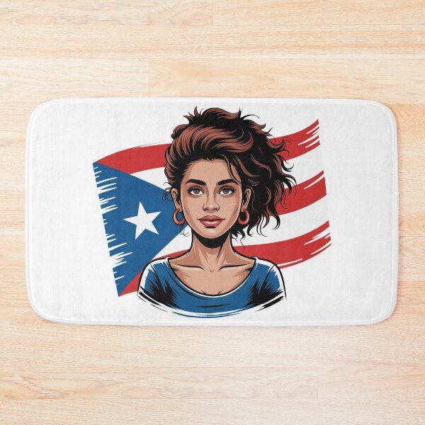Item preview, Puerto Rico Girl Messy Hair Puerto Rico Pride designed and sold by PietrzakDesign.