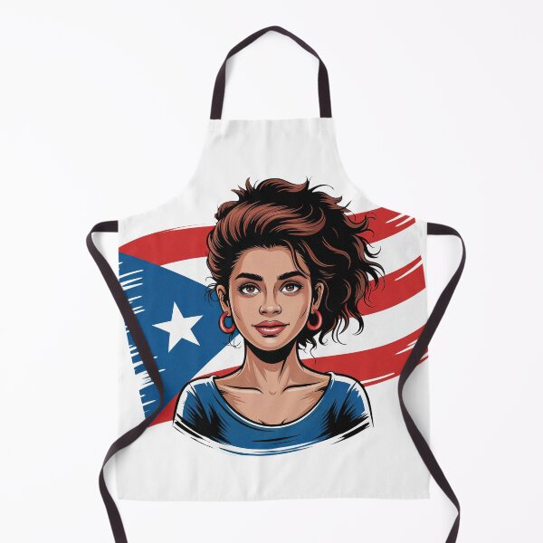 Item preview, Puerto Rico Girl Messy Hair Puerto Rico Pride designed and sold by PietrzakDesign.