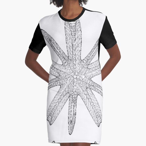 A two-dimensional representation of the Klein bottle immersed in three-dimensional space, #TwoDimensional, #representation, #KleinBottle, #immersed, #ThreeDimensional, #space Graphic T-Shirt Dress