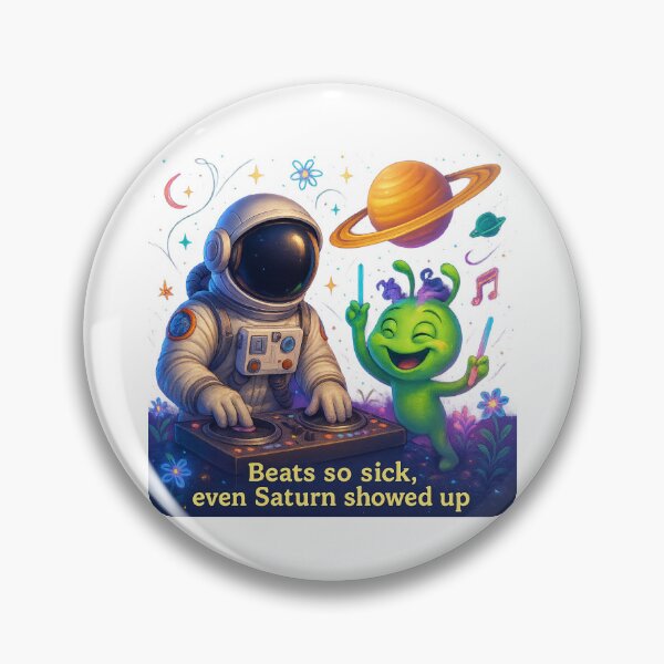 Item preview, Intergalactic Party — Where Aliens Dance & Astronauts DJ designed and sold by HEERMANArt.