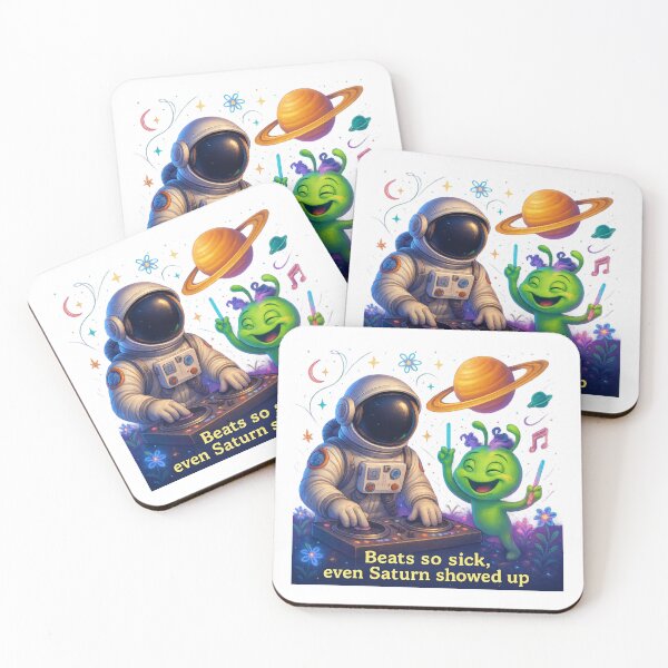 Item preview, Intergalactic Party — Where Aliens Dance & Astronauts DJ designed and sold by HEERMANArt.