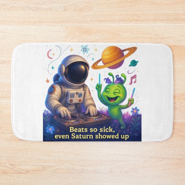 Item preview, Intergalactic Party — Where Aliens Dance & Astronauts DJ designed and sold by HEERMANArt.