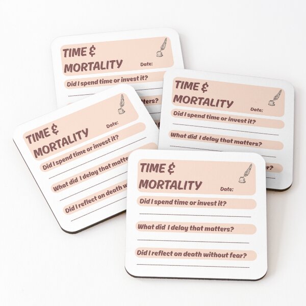 Item preview, Time and Mortality Stoic Journaling Template inspired by Marcus Aurelius designed and sold by LexaArtworks.