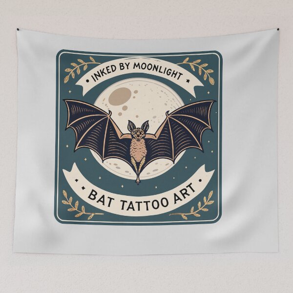Item preview, Bat Tattoo designed and sold by bihtti.