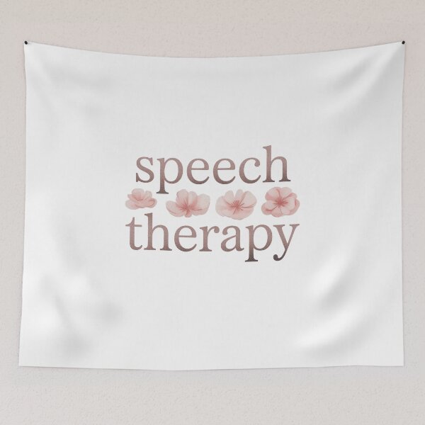 Item preview, Speech language therapy pathologist floral speech designed and sold by PietrzakDesign.