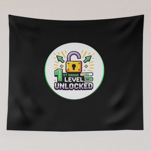 Item preview, 1st Grade Level Unlocked Back to School Gaming Style designed and sold by PietrzakDesign.