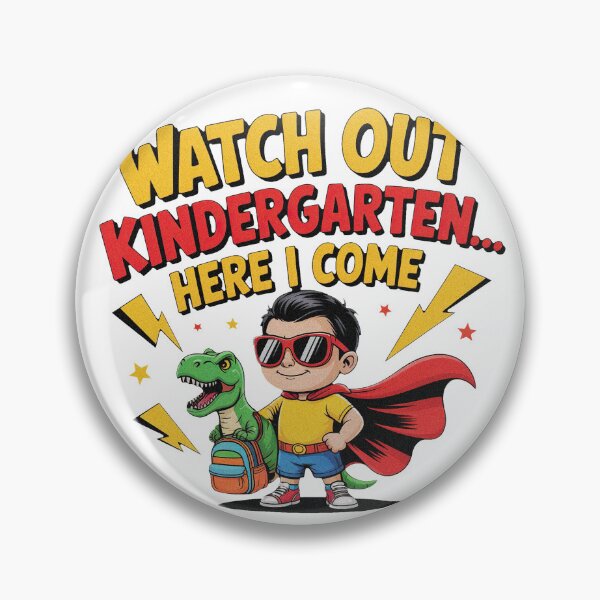 Item preview, Watch Out Kindergarten Here I Come Back to School Funny Bold designed and sold by PietrzakDesign.