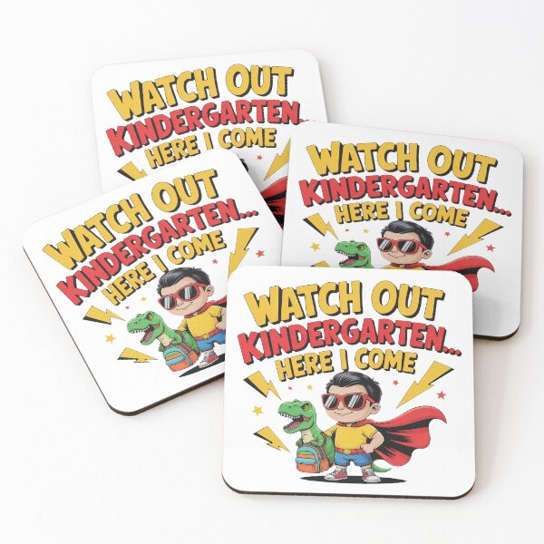Item preview, Watch Out Kindergarten Here I Come Back to School Funny Bold designed and sold by PietrzakDesign.